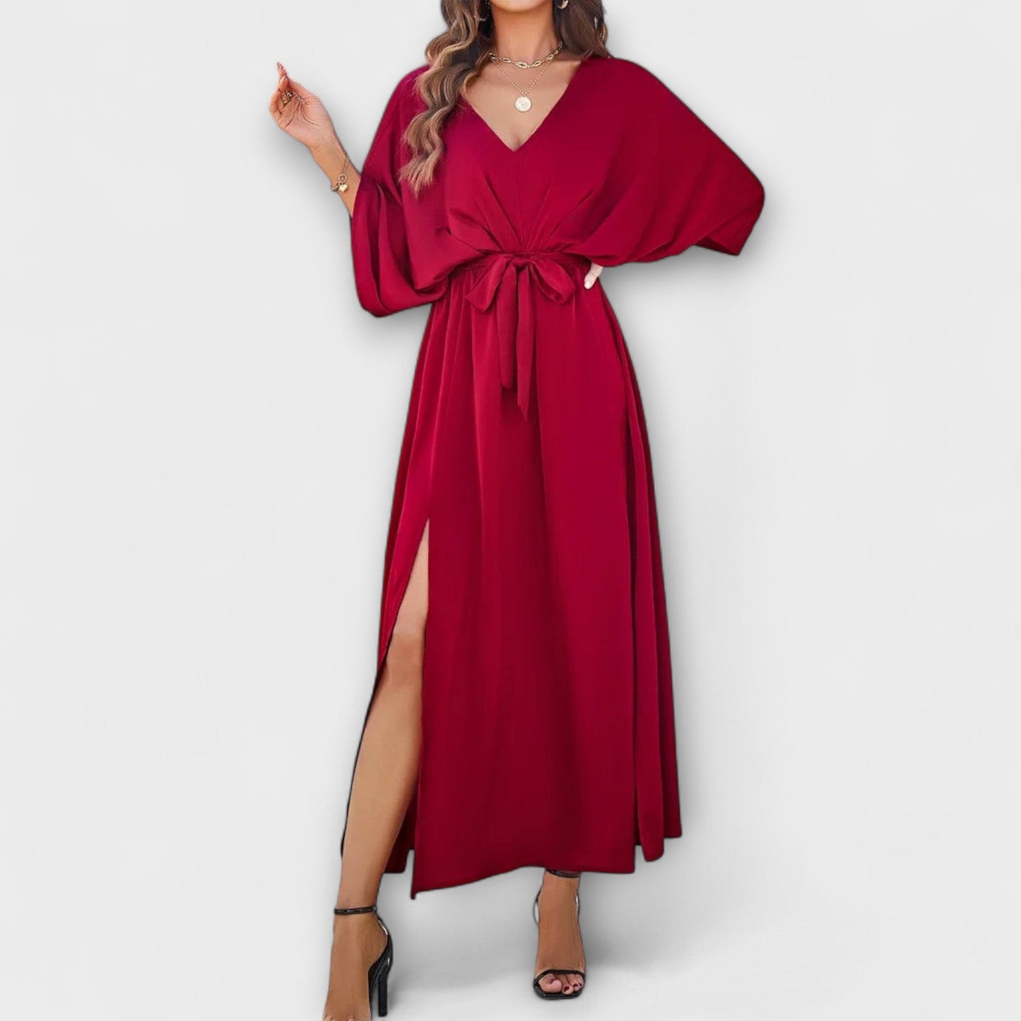 Sabrina - V-Neck Maxi Dress