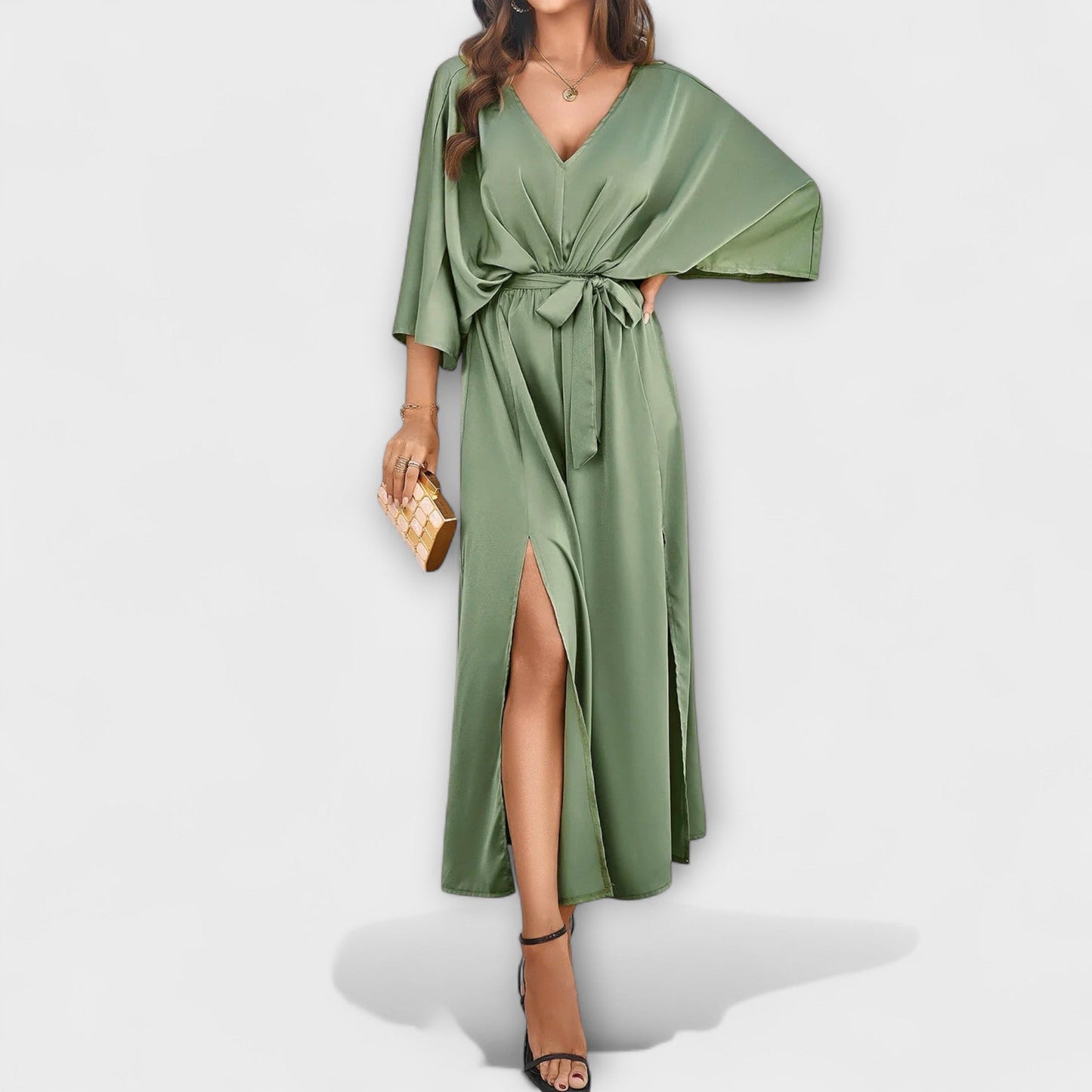 Sabrina - V-Neck Maxi Dress
