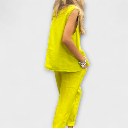 Jennifer - Casual Cotton-Linen Set