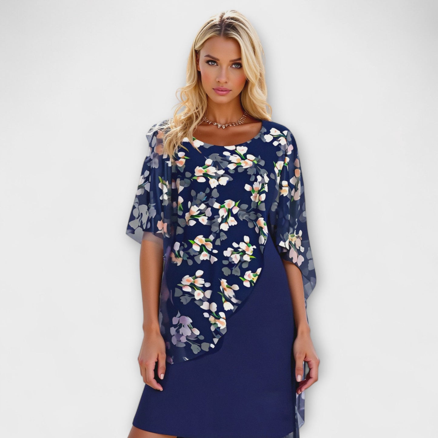Lyanna - Women's Floral Chiffon Dress