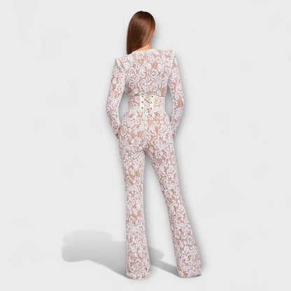 Theresia - Lace Corset Jumpsuit