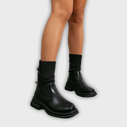 Elfrid – Women’s Retro Platform Boots with Chunky Sole & Vintage Design