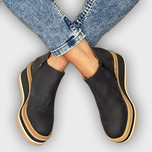 Elise – Women’s Leather Ankle Boots with Sleek Silhouette & Cushioned Fit