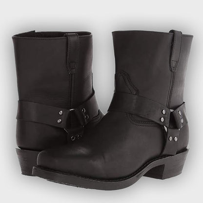 Elise – Women’s Zip-Up Leather Ankle Boots with Sleek Silhouette