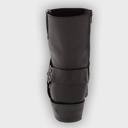 Elise – Women’s Zip-Up Leather Ankle Boots with Sleek Silhouette