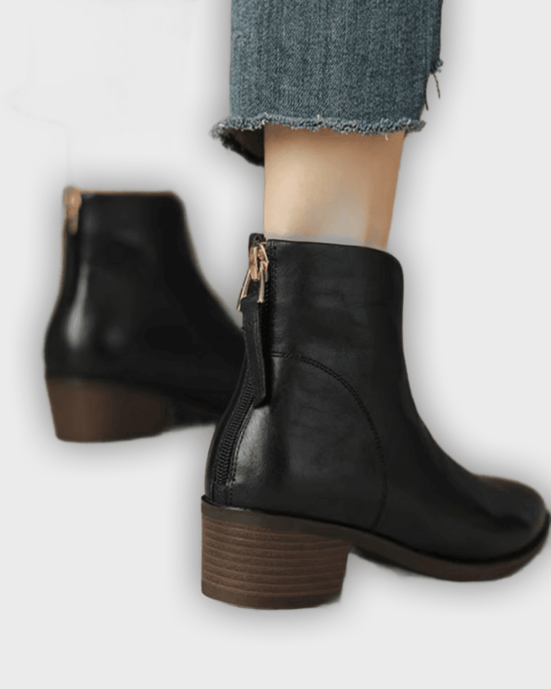Freyja – Women’s Elegant Knee-High Boots with Block Heel