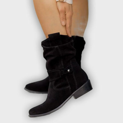 Lana – Women’s Ankle Boots with Side Zipper – Casual Oval Toe