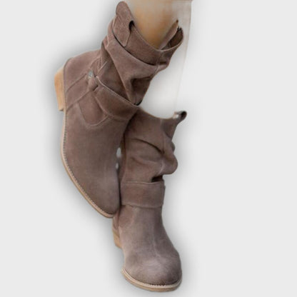 Lana – Women’s Ankle Boots with Side Zipper – Casual Oval Toe