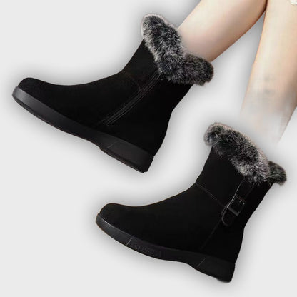 Maja – Women’s Winter Snow Boots with Thick Lining & Side Zipper