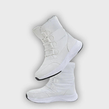 Marnie – Women’s Combat Boots with Plush Lining & Flat Sole for Winter