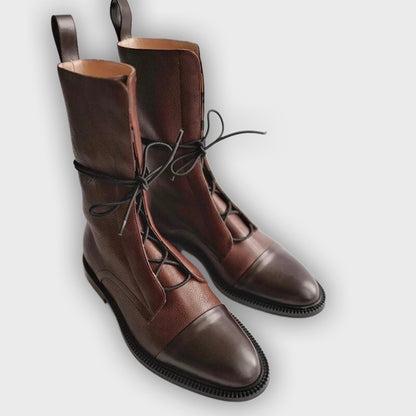 Odette – Women’s Vegan Leather Ankle Boots with Pointed Toe & British Style