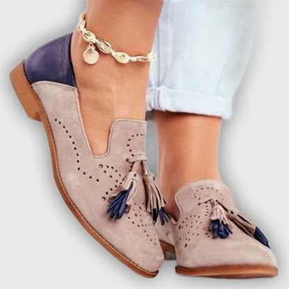 Roisin – Women’s Leather Loafers with Tassel Detail