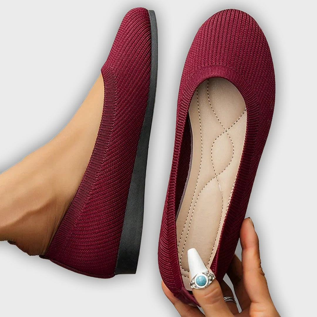 Signe – Women’s Loafers – Knit Fabric Slip-On with Orthopedic Support