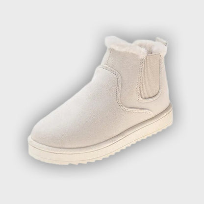 Sigrid – Women’s Fluffy Thermal Slip-On Snow Boots with Fleece Lining