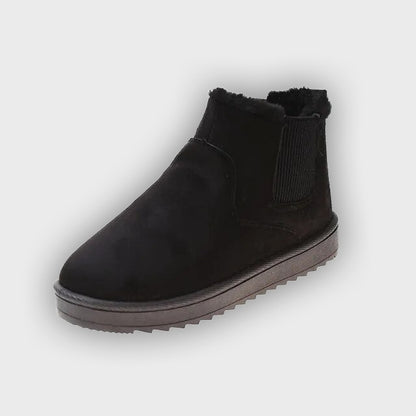 Sigrid – Women’s Fluffy Thermal Slip-On Snow Boots with Fleece Lining