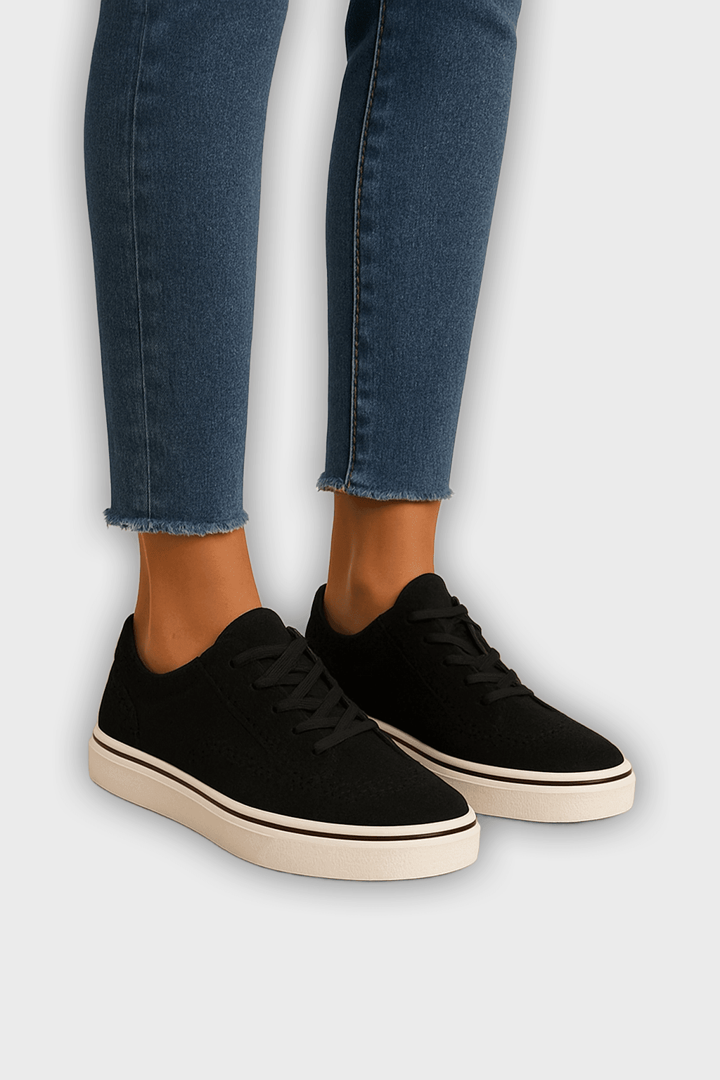 Patty Women's Casual Sneakers Lace-Up - Comfortable Fit - Flat Sole Trainers