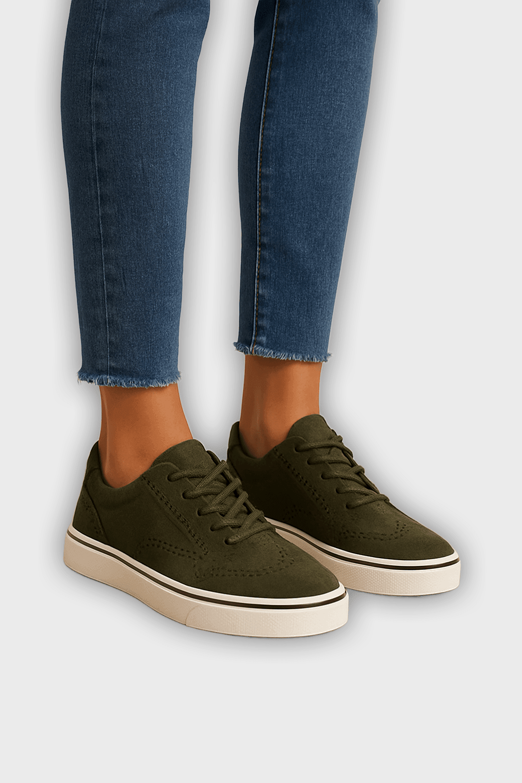 Patty Women's Casual Sneakers Lace-Up - Comfortable Fit - Flat Sole Trainers