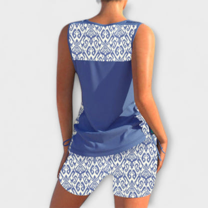 Sylvia - Geometric Print Tankini