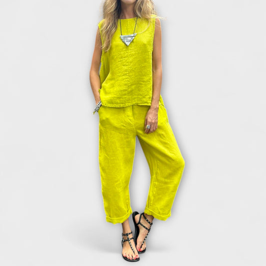 Jennifer - Casual Cotton-Linen Set