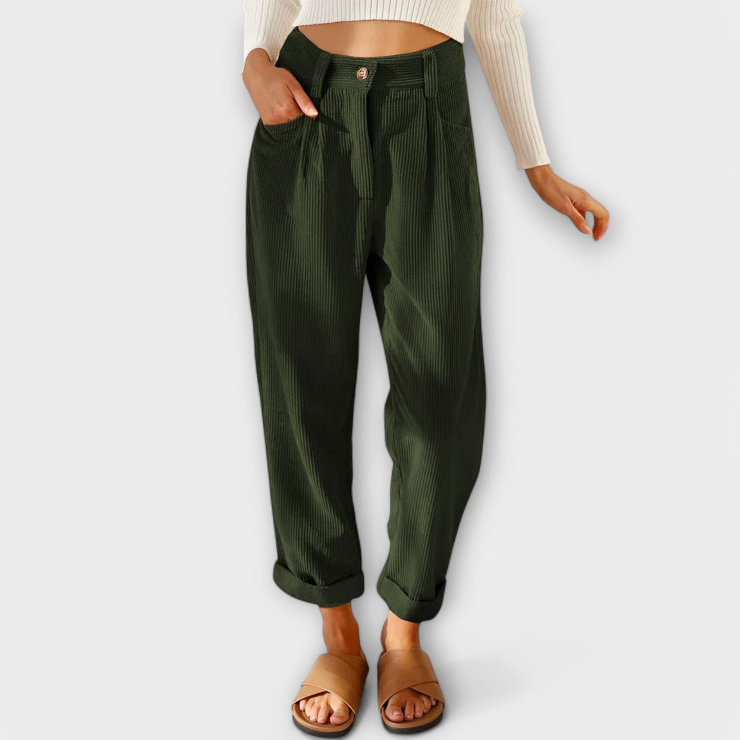 Jana - Contemporary Corduroy Pants