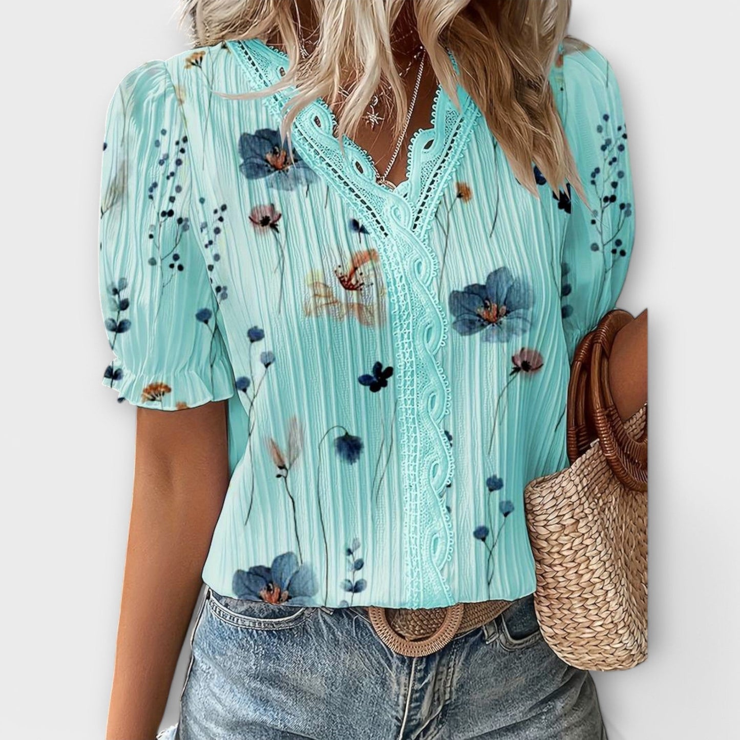 Emily - Stylish V-Neck Blouse