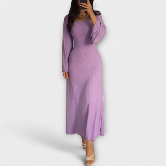 Jocelyn - Chic Knit Dress with Waist Detail