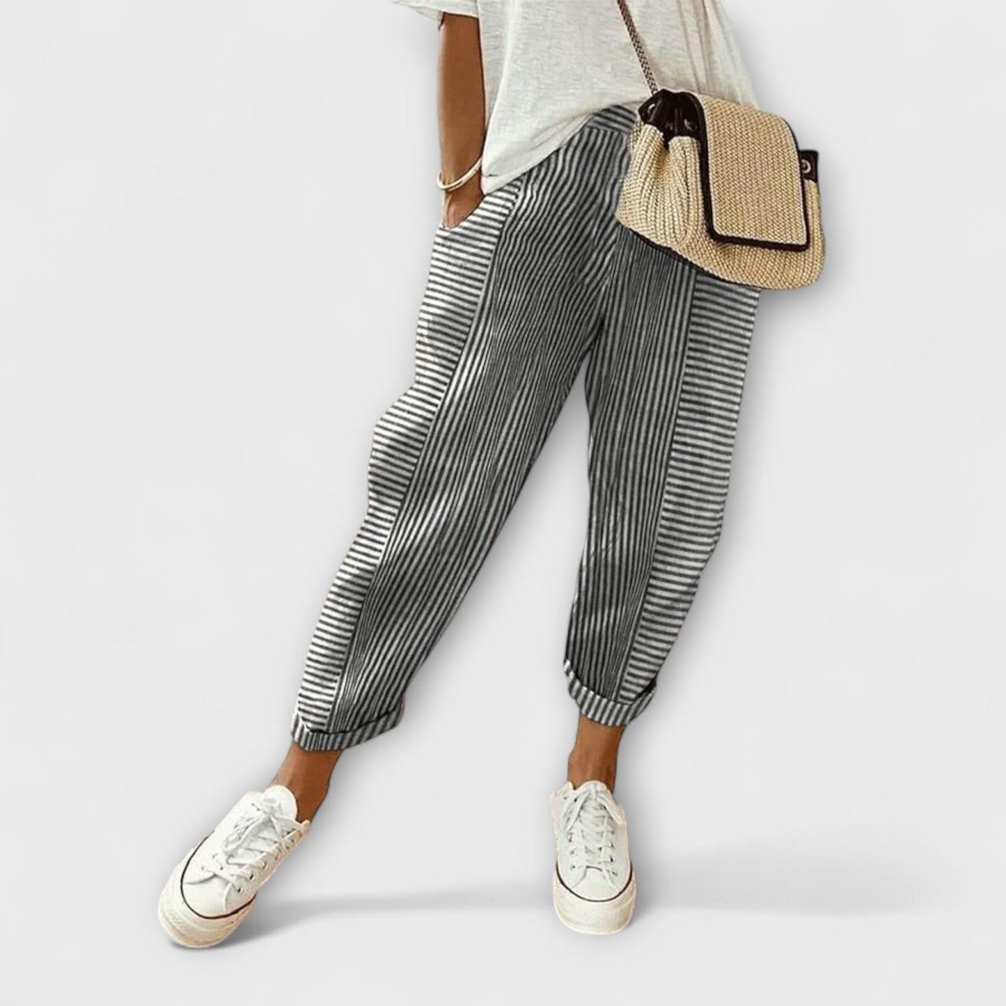 Sanne - Cozy Striped Pants