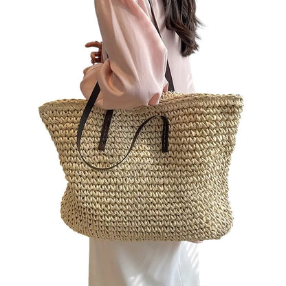 Lora Woven Tote Bag