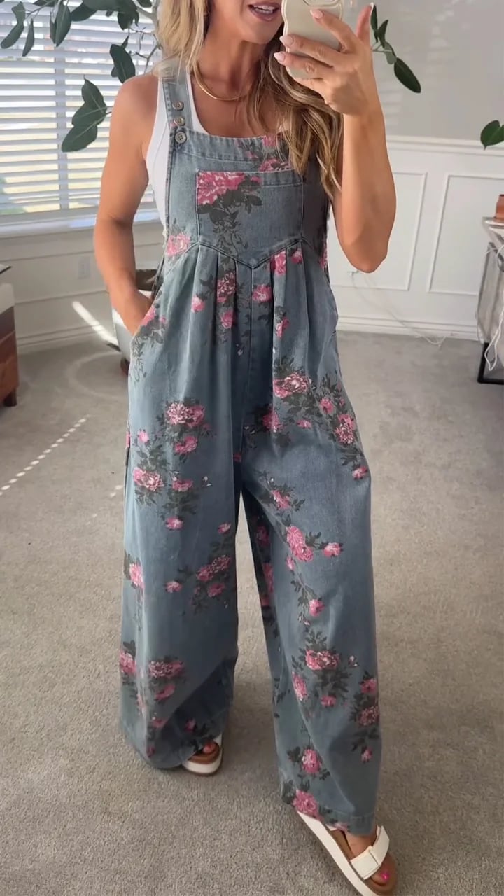 Floral Print Jumpsuit