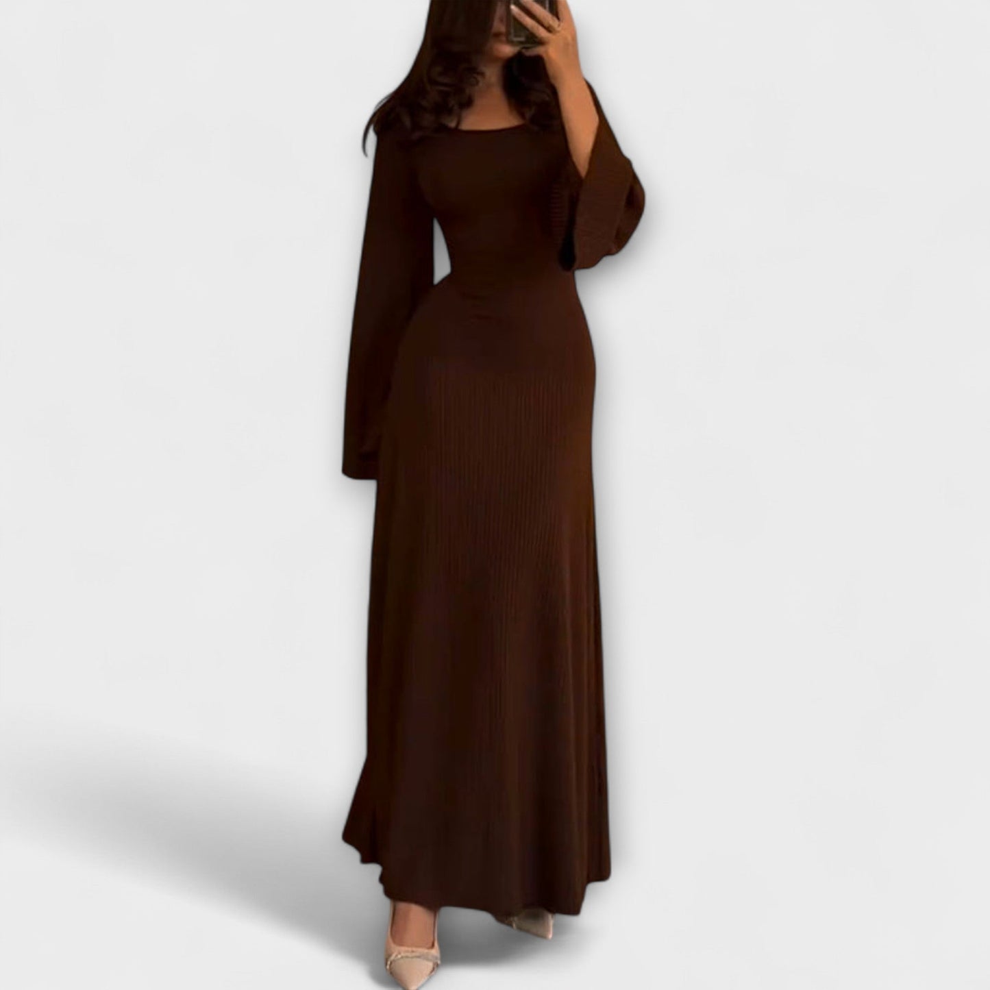 Jocelyn - Chic Knit Dress with Waist Detail