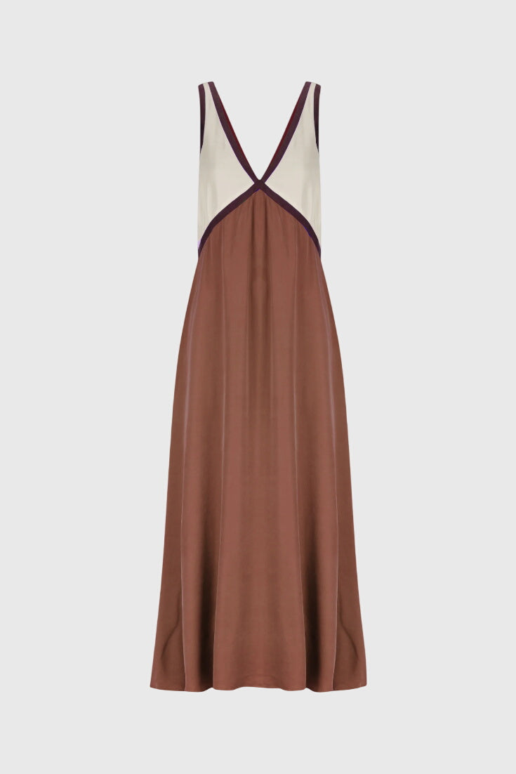 Summer Boho Dress with V-Neck