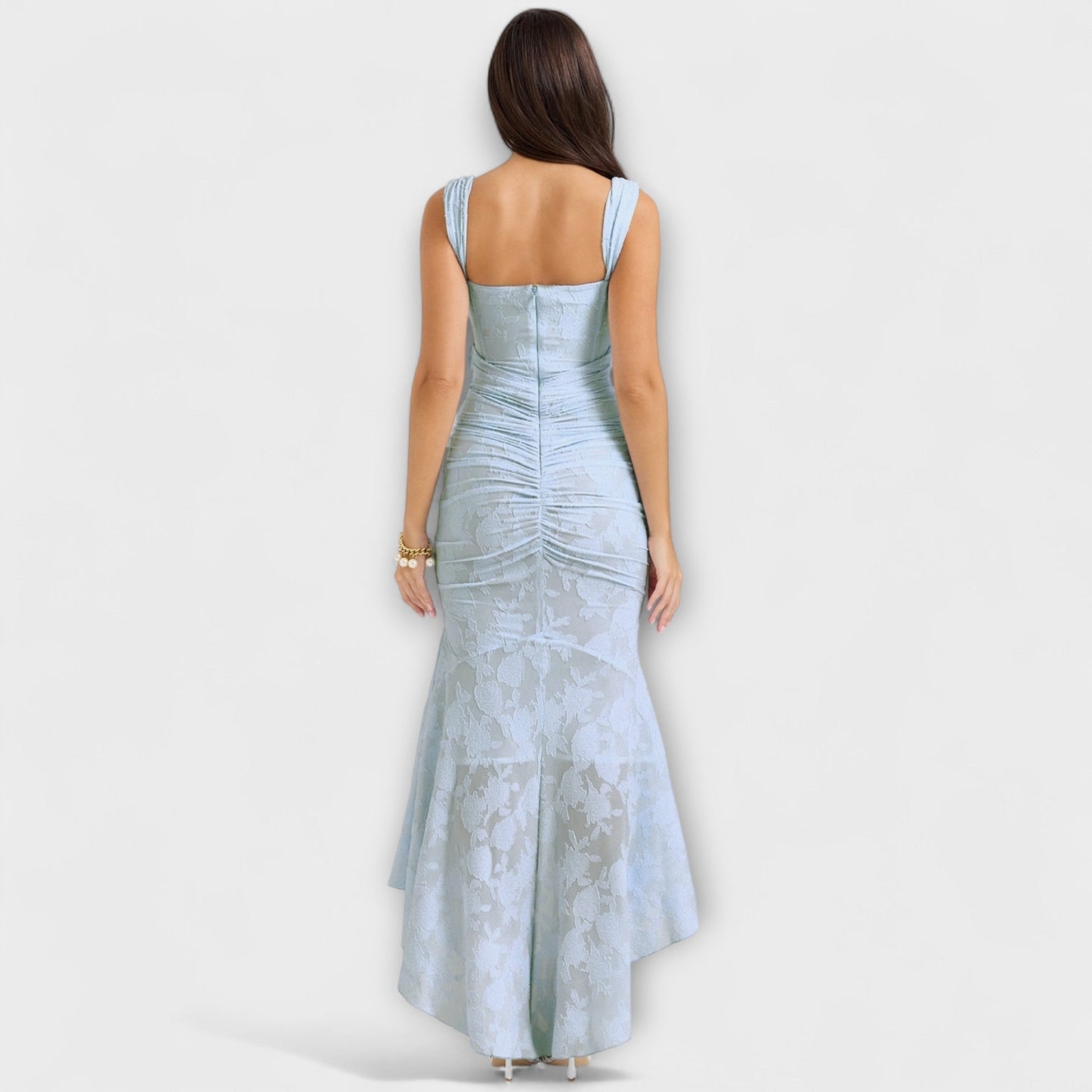 Renske - Elegant Long Dress with Refined Corset
