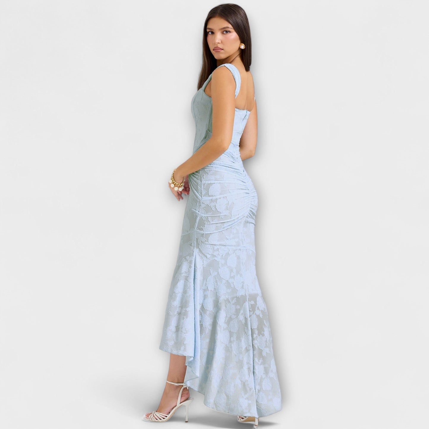Renske - Elegant Long Dress with Refined Corset