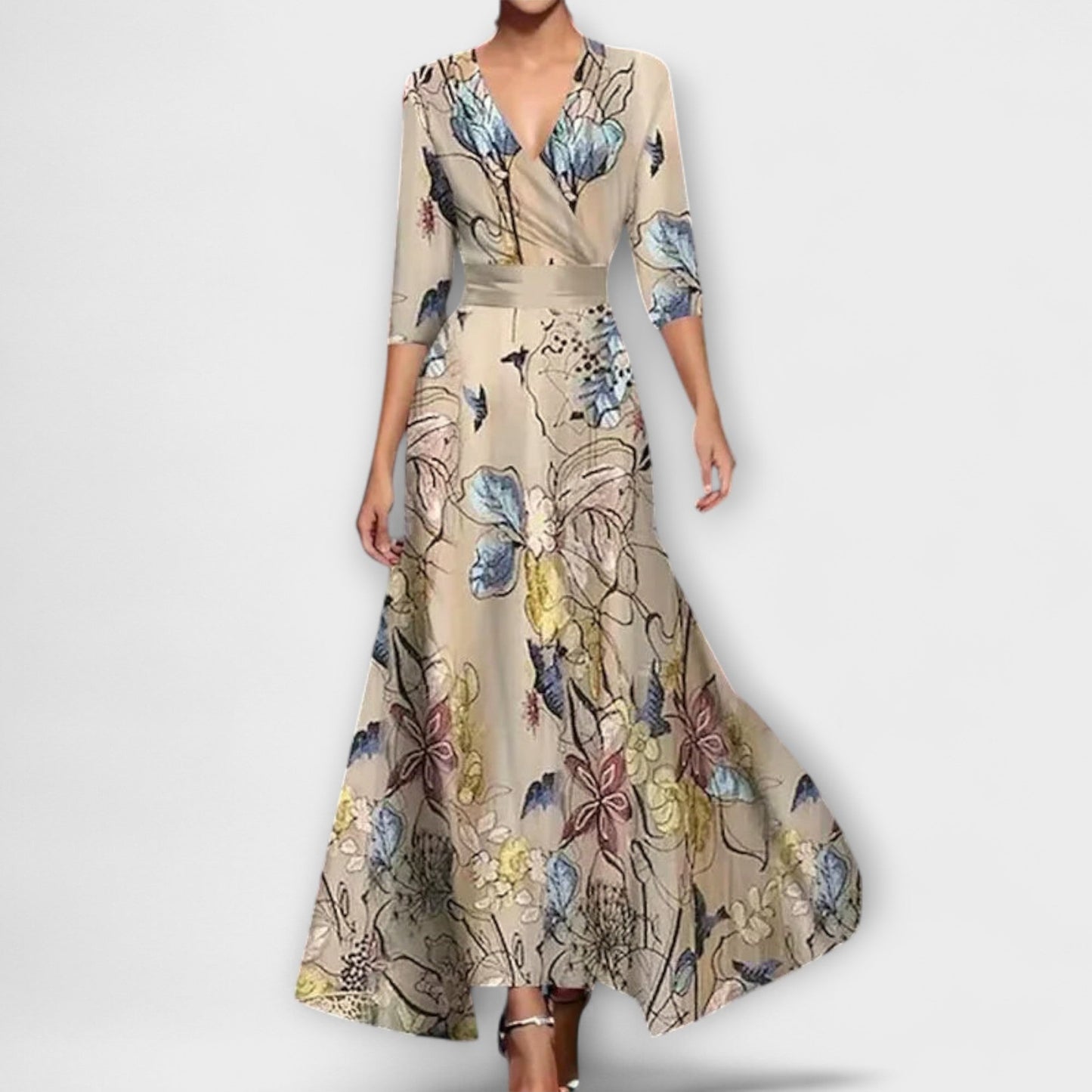 Alma - Women's Dress with Elegant Sleeve Design