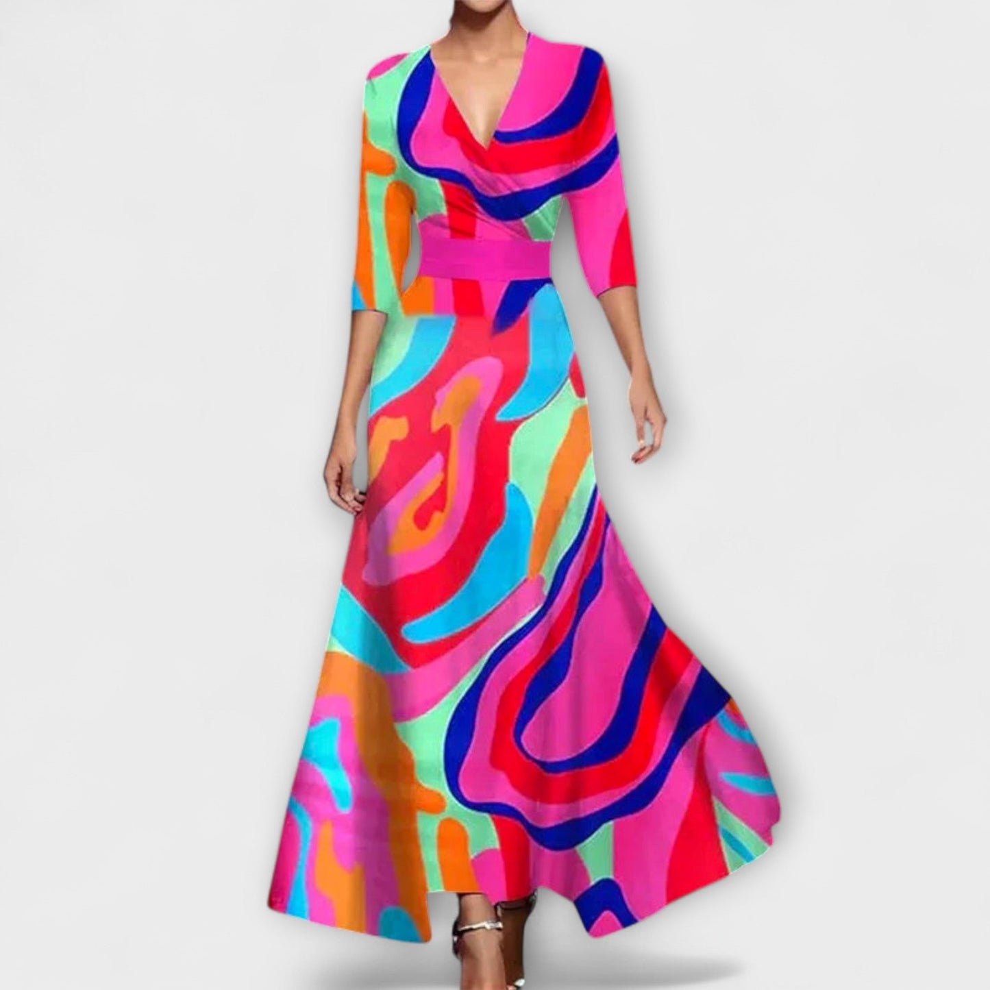 Alma - Women's Dress with Elegant Sleeve Design