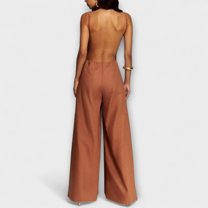 Ylva - Shimmering Halter Jumpsuit
