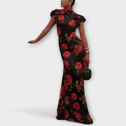 Luna - Floral Print Maxi Dress