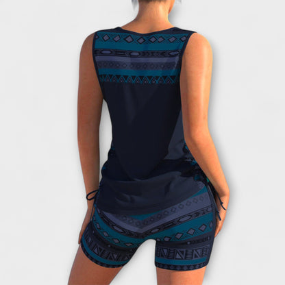 Sylvia - Geometric Print Tankini