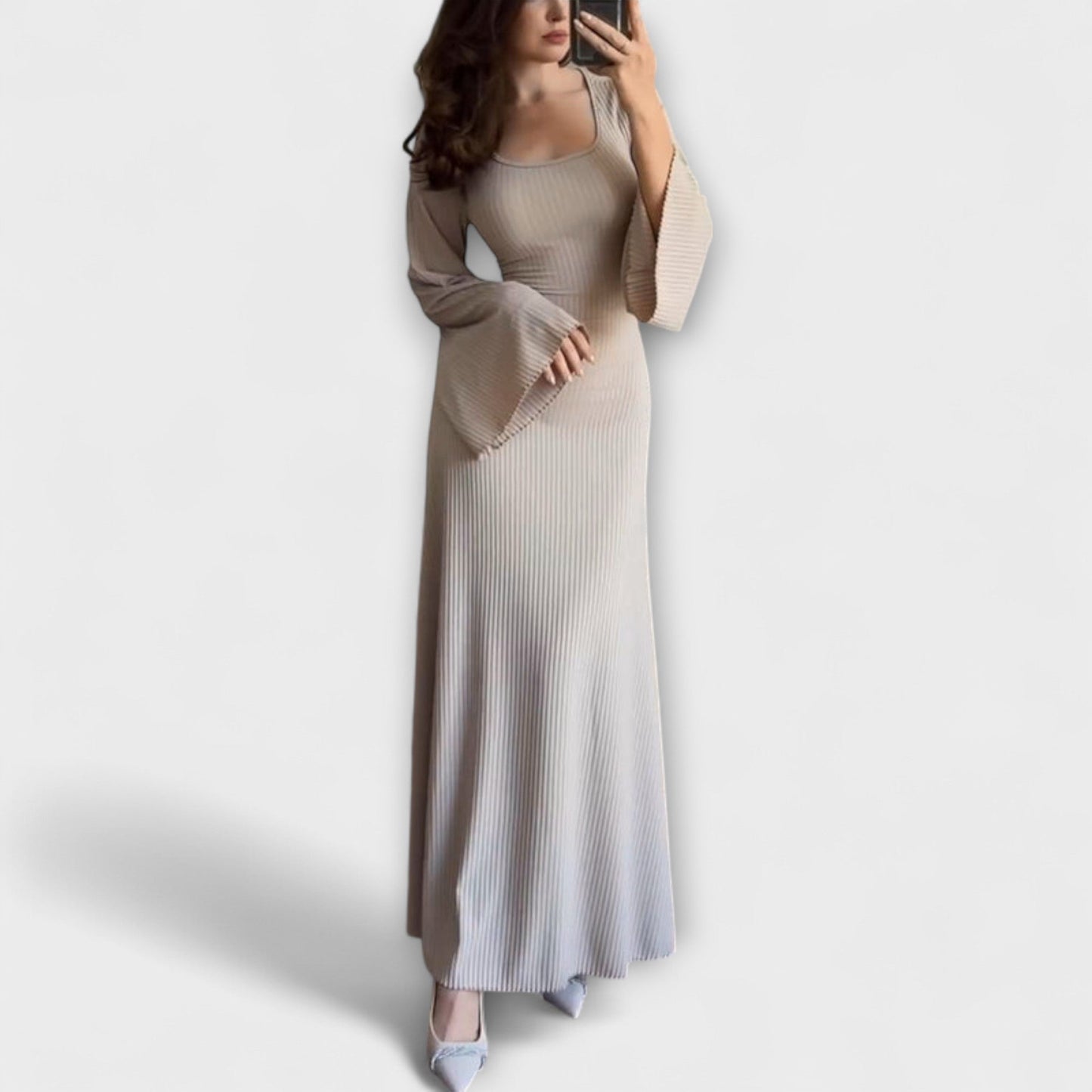 Jocelyn - Chic Knit Dress with Waist Detail