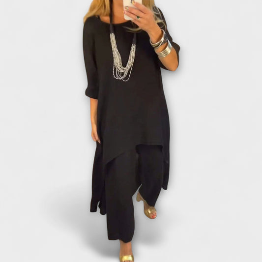 Tabea - Linen Suit with Round Neck