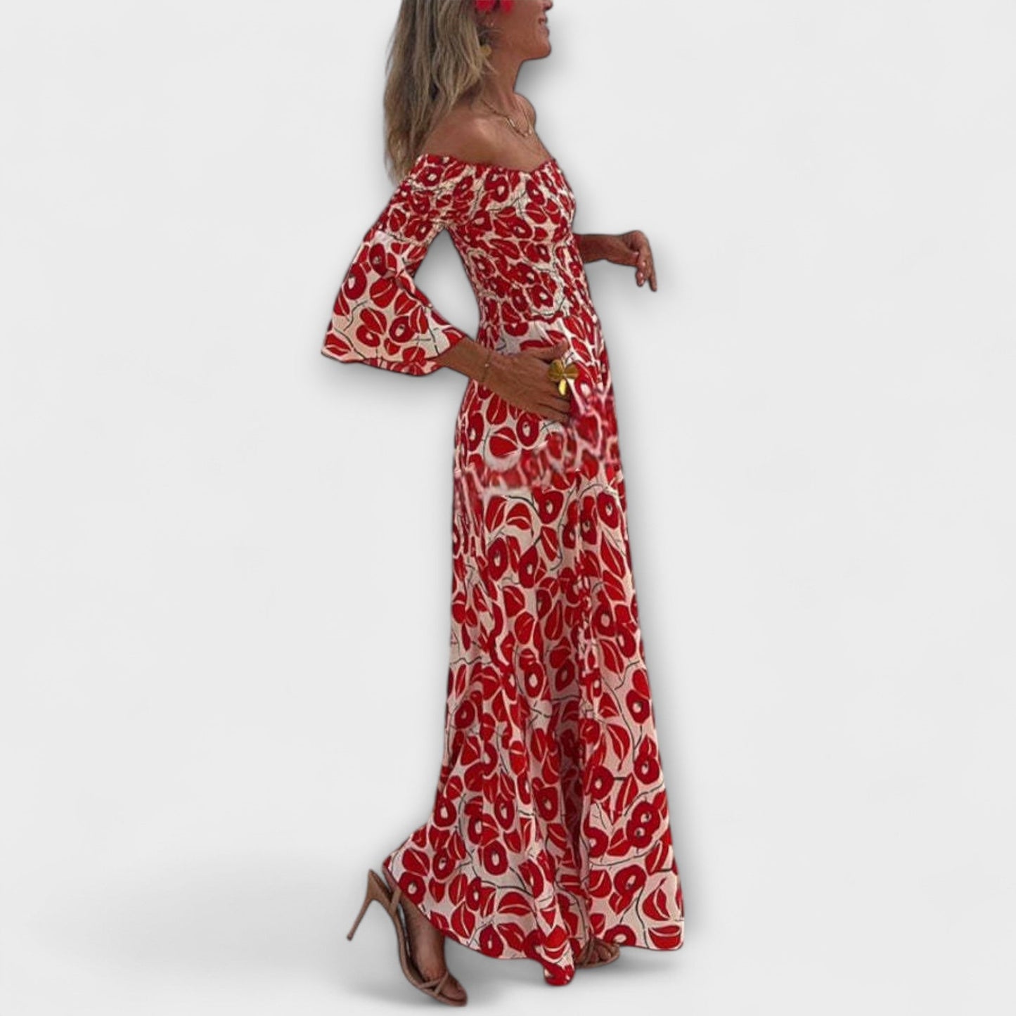 Sienna - Off-Shoulder Maxi Dress for Vacation