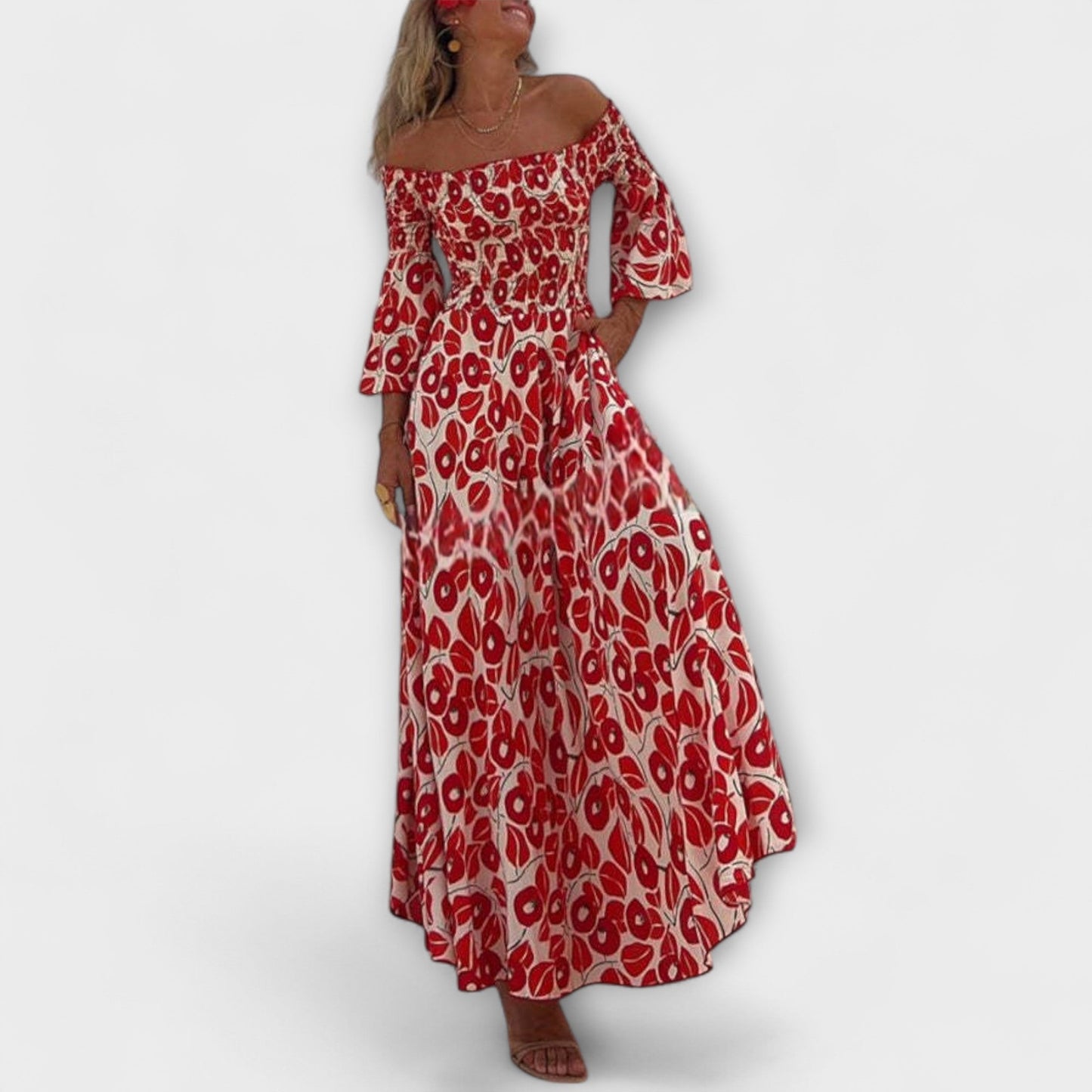Sienna - Off-Shoulder Maxi Dress for Vacation