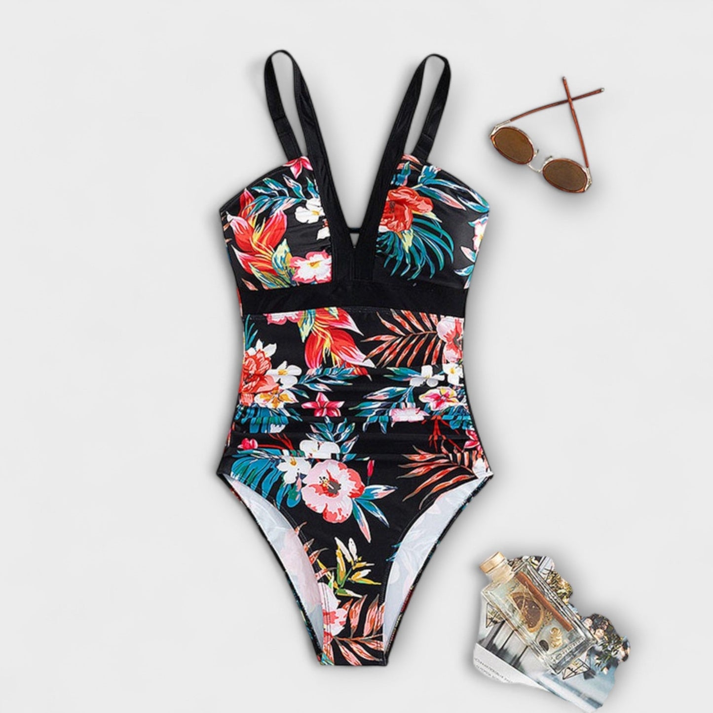 Janet – Elegant Floral Pattern Jumpsuit
