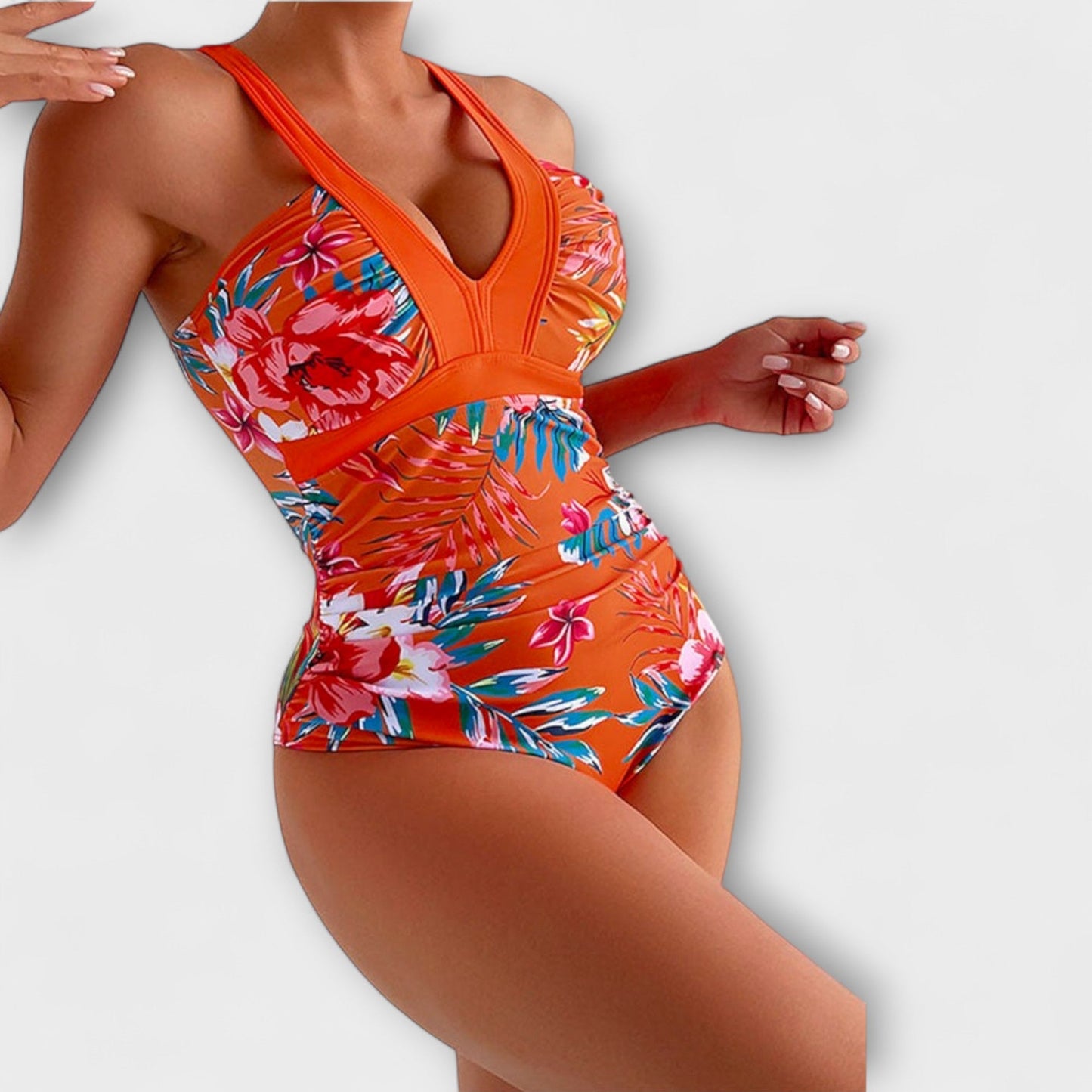 Janet – Elegant Floral Pattern Jumpsuit
