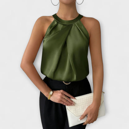 Skye - Stylish Satin Off-Shoulder Blouse