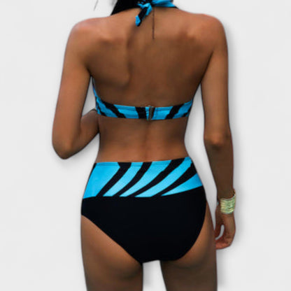 Annette - Striped Two-Piece Bathing Suit