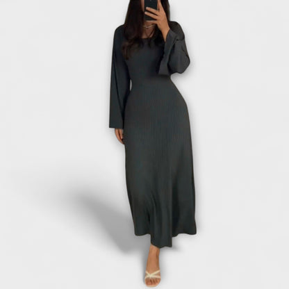 Jocelyn - Chic Knit Dress with Waist Detail