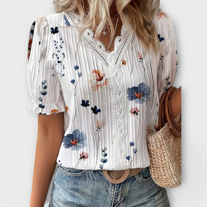 Emily - Stylish V-Neck Blouse