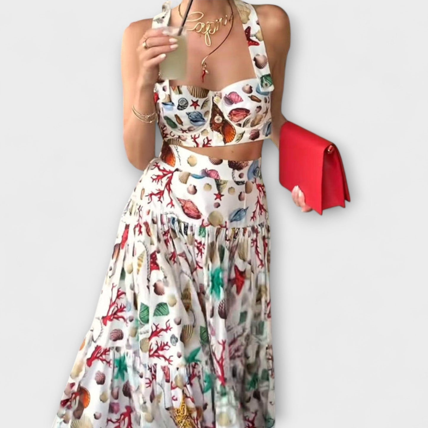 Heather - Chic Two-Piece Skirt Set