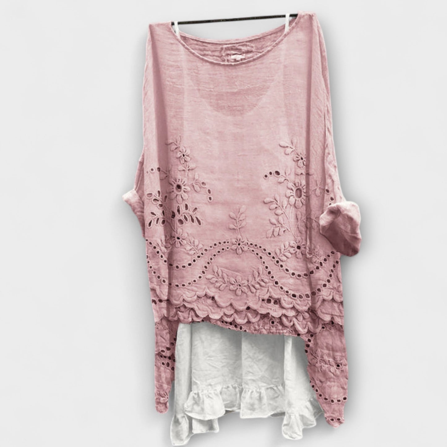 Ella - Double Layer Hem Blouse